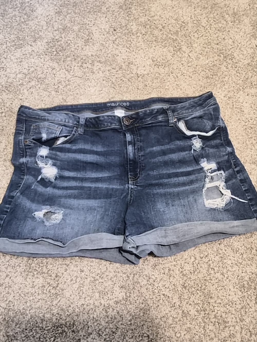 Maurices | dark blue denim shorts
